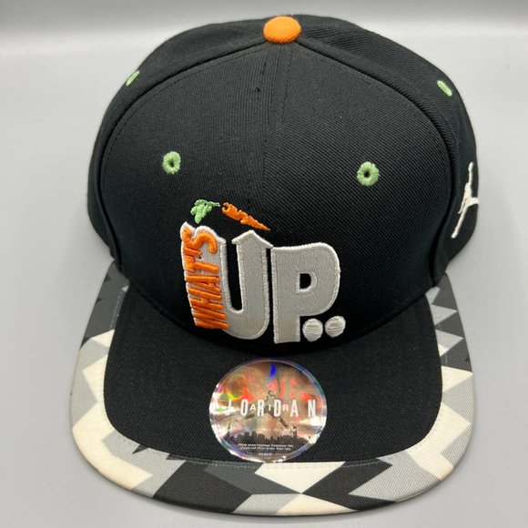 Nike Air Jordan Hat Men Black Jumpman Space Jam‎ What's Up Strap Back Cap - Picture 1 of 6